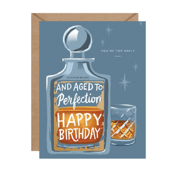 Scratch-off Whiskey - Birthday Card