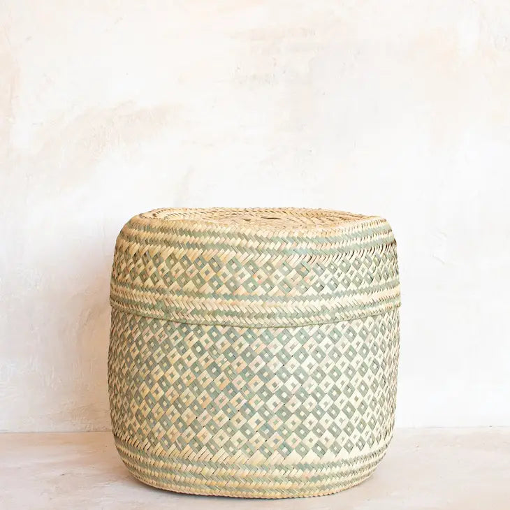 Medium Sage Woven Basket