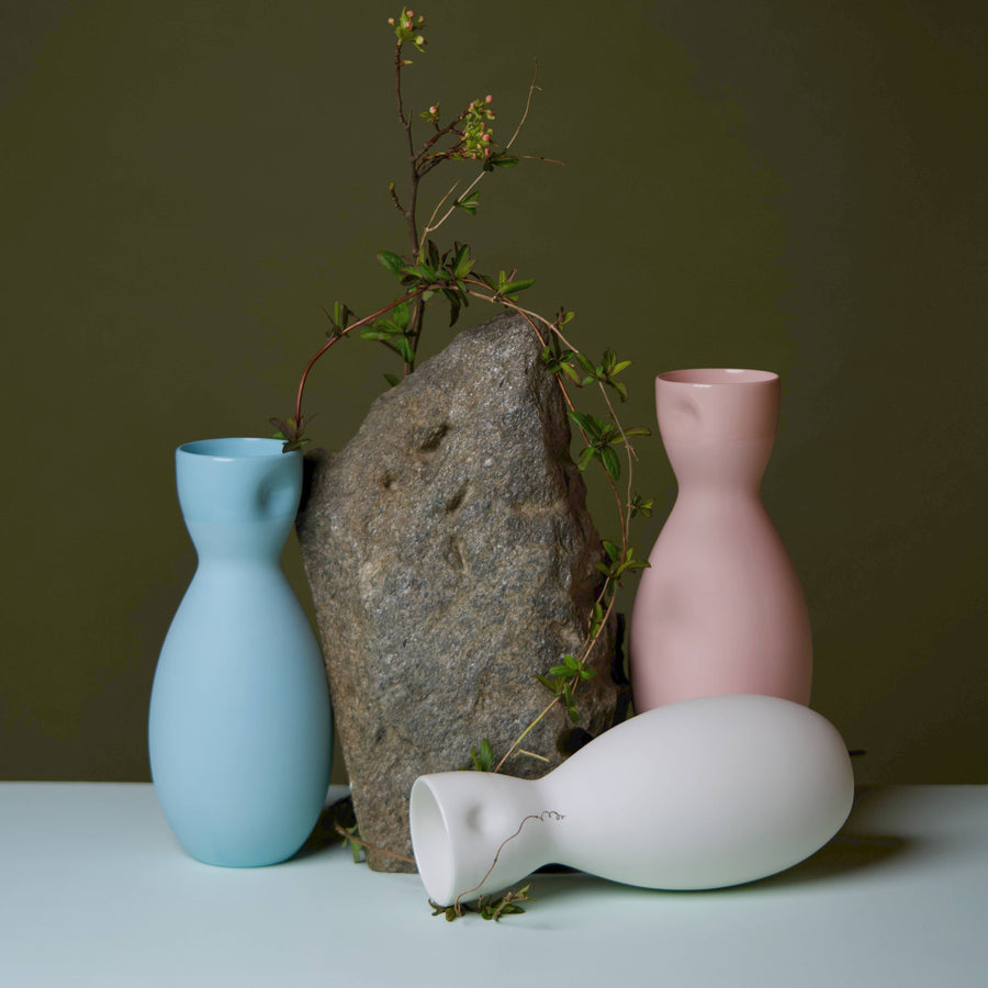 Unique Thumb Print Porcelain Vase