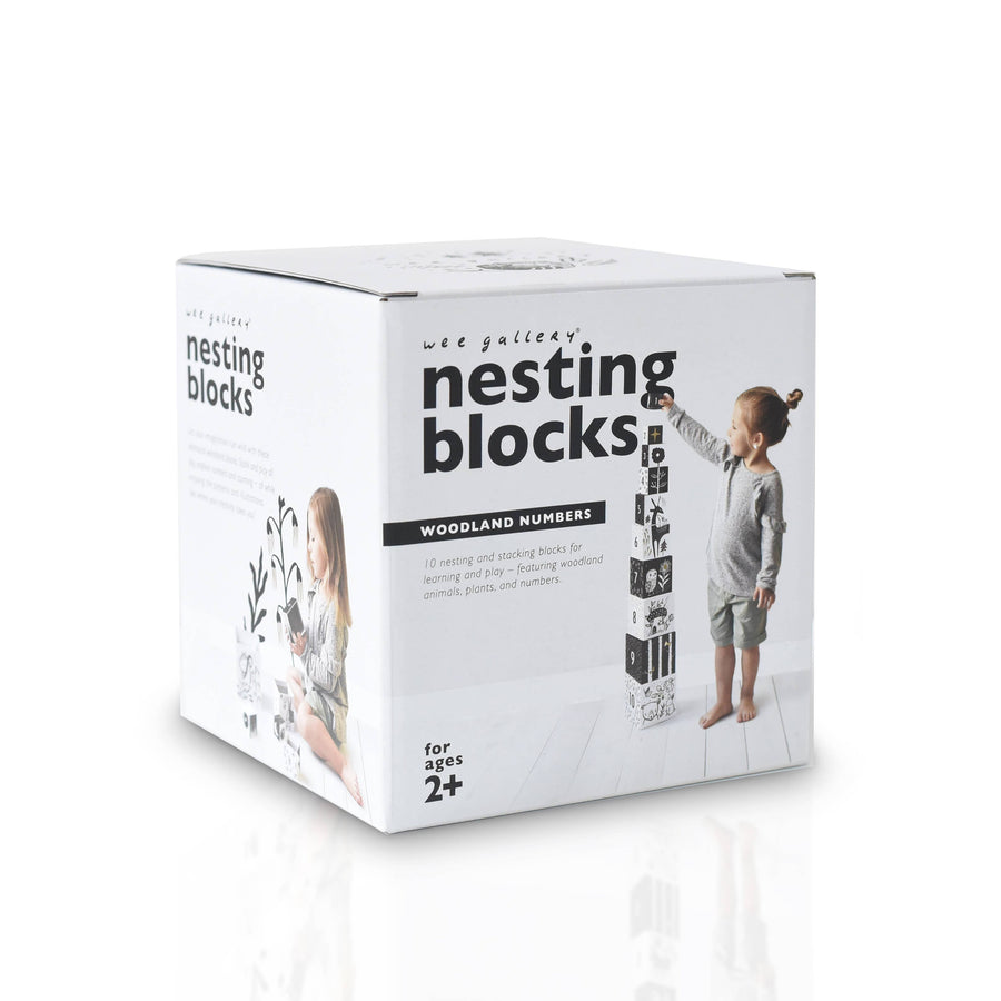 Woodland Number Nesting Blocks