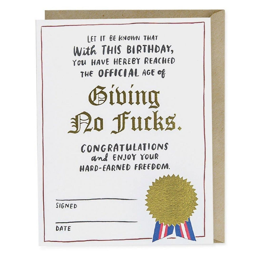 Decree Birthday Foil Card
