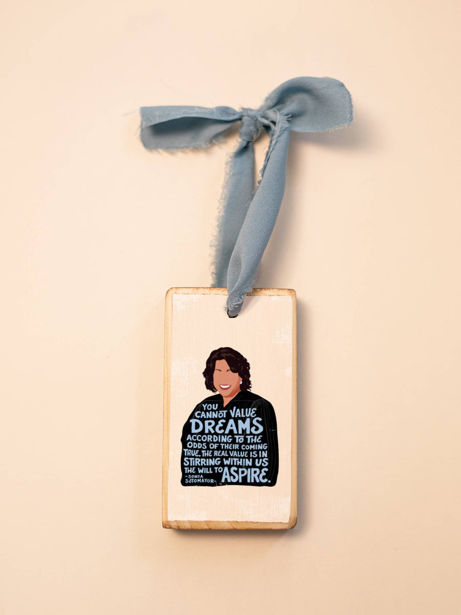 Wooden Feminist Hanging Tag