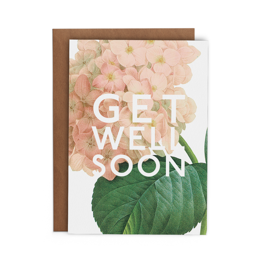 Get Well Soon Hydrangea Card